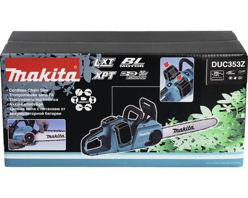 Makita Akku-Kettensäge DUC353Z – Brushless, 36 V (ohne Akku & Ladegerät) Leistungsstarkes Profigerät für kabelloses Sägen