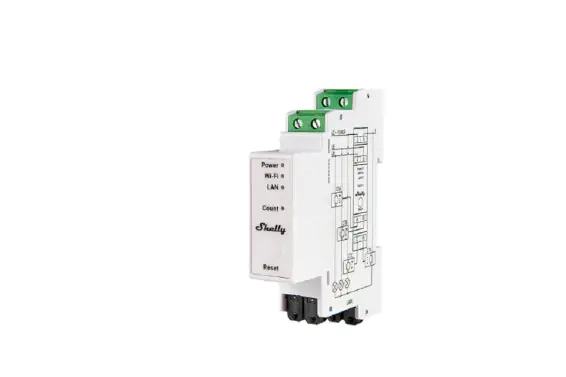 SunLit Schalter Shelly EM 3 Pro – 3-Phasen Energiezähler
