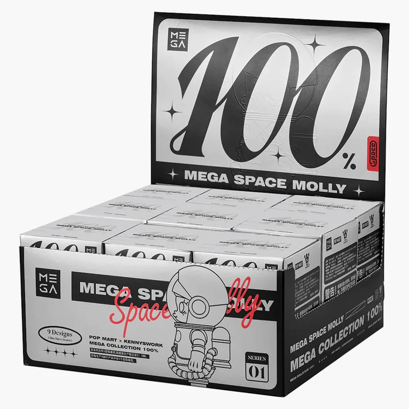 Pop Mart Mega Space Molly 100% Series 1 Sealed Case (9er-Set)