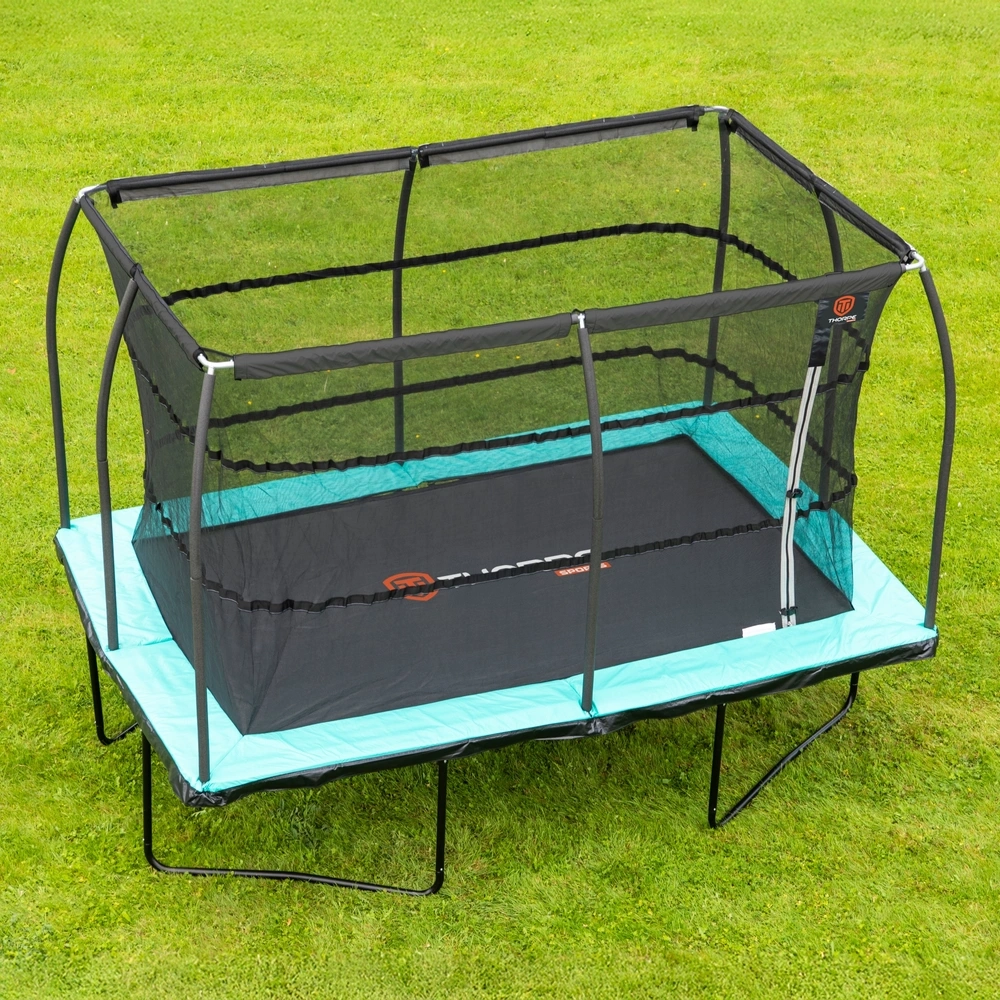 Jump Power Outdoor Trampolin rechteckig mit Netz 366 x 244 cm
