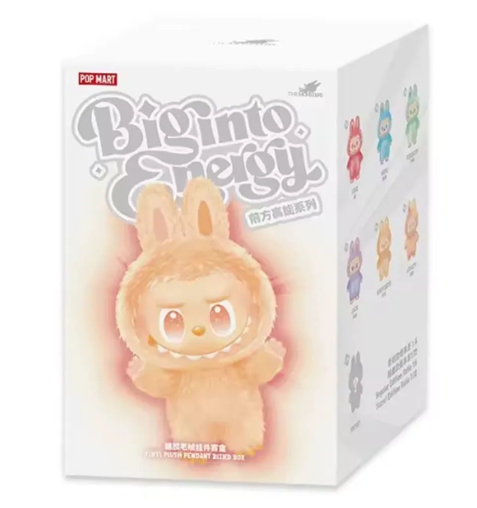 Pop Mart Labubu The Monsters Big Into Energy Series Vinyl-Plüsch-Anhänger (Einzel-Blindbox)