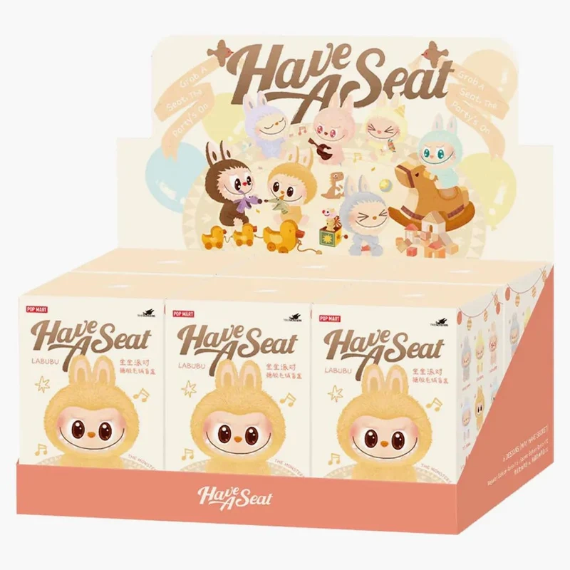 Pop Mart Labubu The Monsters Have A Seat Vinyl Plush Sealed Case (6er-Set)