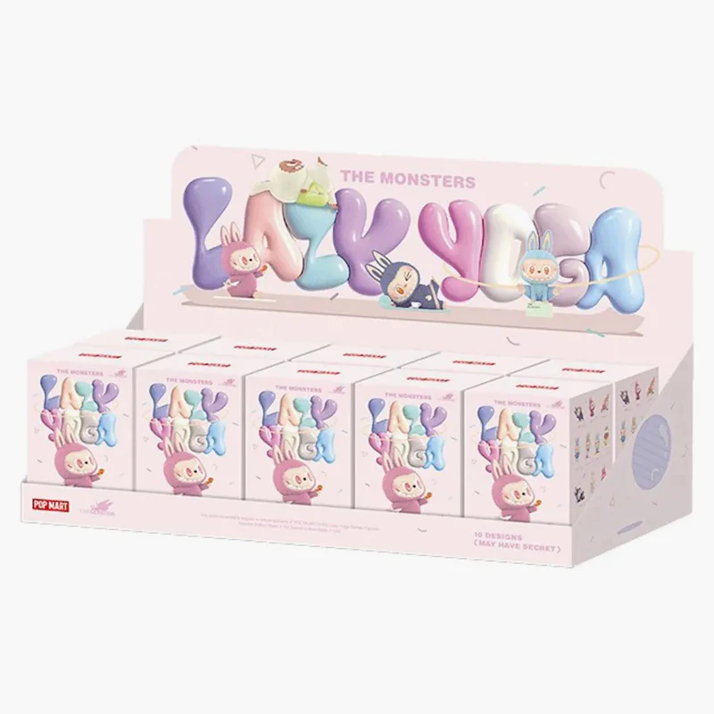 Pop Mart Labubu The Monsters Lazy Yoga Series Figures Sealed Case (10er-Set)
