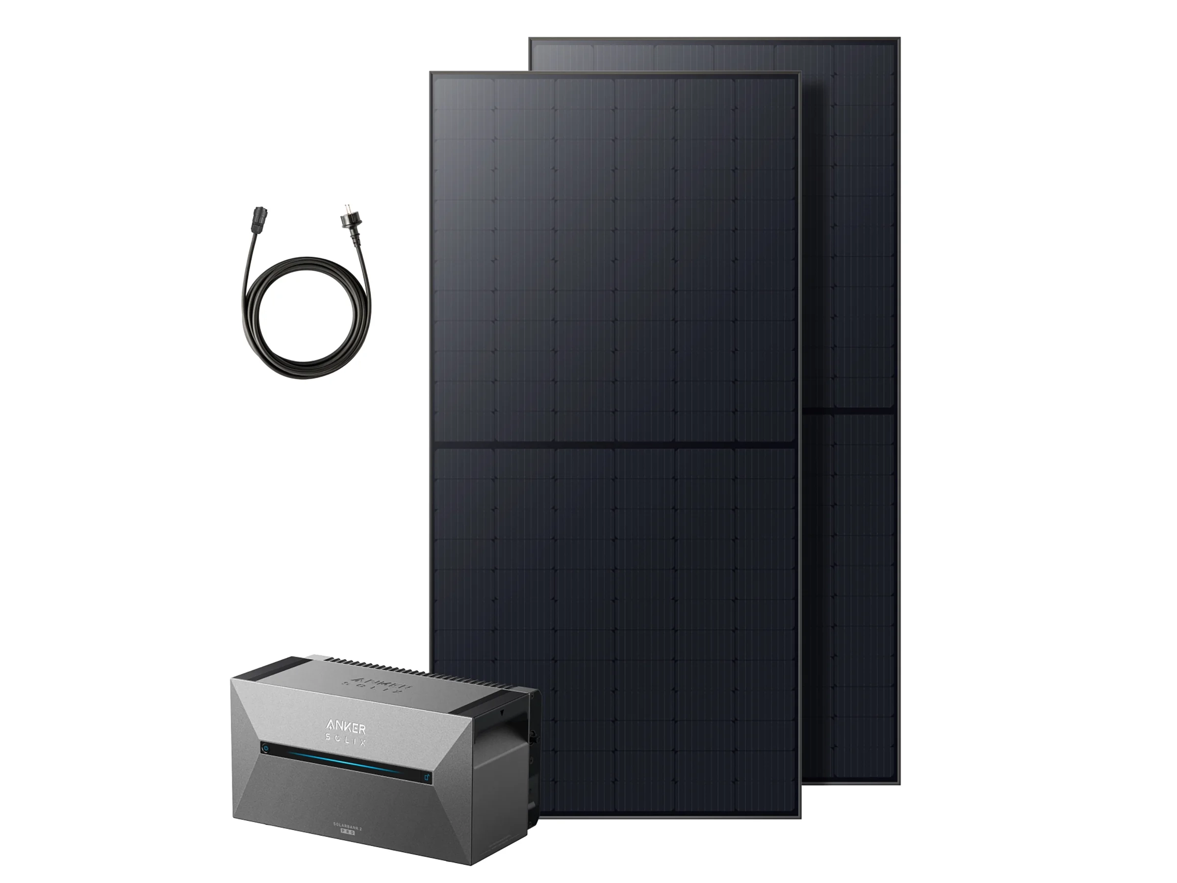 Anker SOLIX Balkonkraftwerk mit Speicher 1.080 W + Solarbank 2 E1600 Pro + 2 Solarpanels