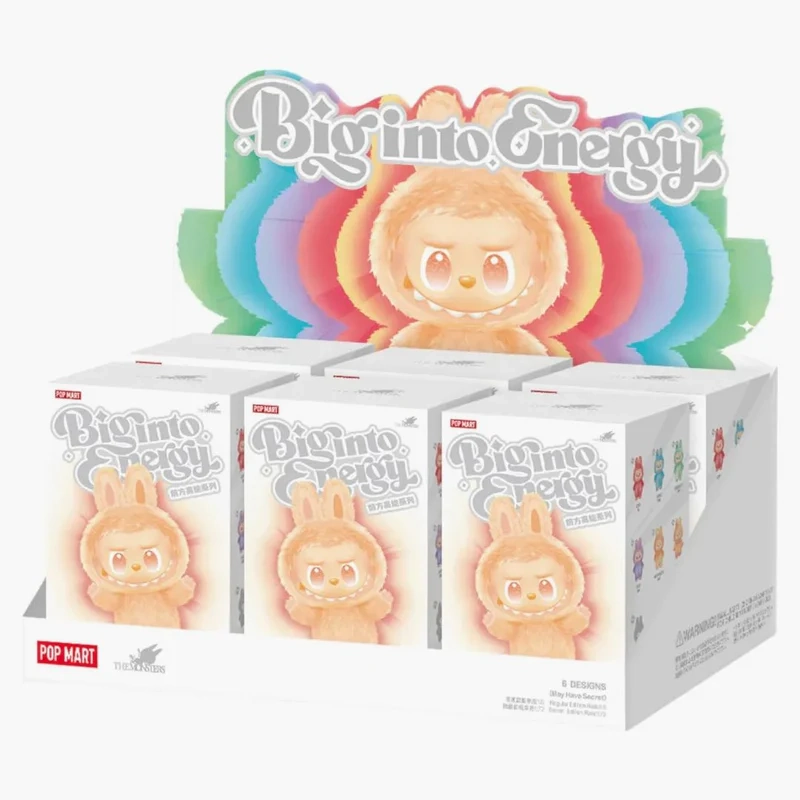 Pop Mart Labubu The Monsters Big Into Energy Series Vinyl-Plüsch-Anhänger Sealed Case (6er-Set)