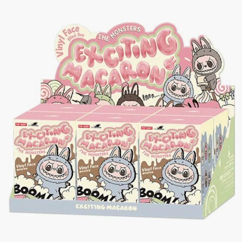 Pop Mart Labubu The Monsters Tasty Macarons Vinyl Face Blind Box (6er-Set)