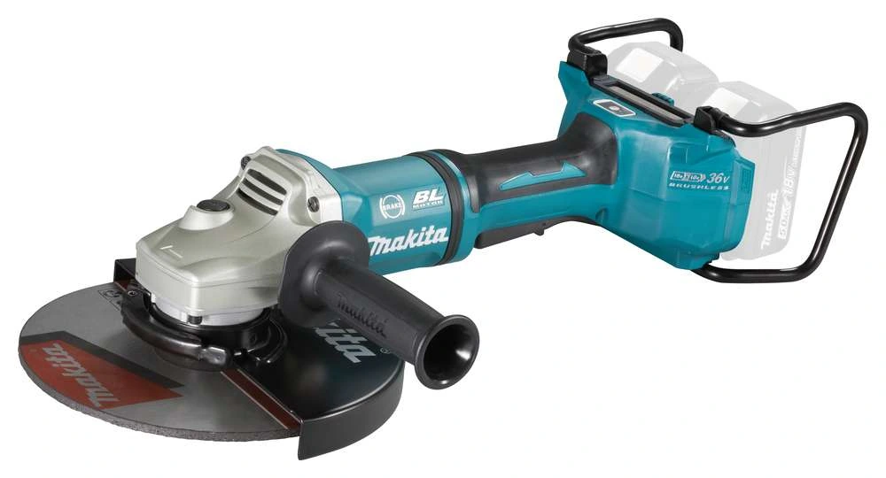 Makita DGA901ZKU2 Akku-Winkelschleifer 2×18 V mit Bluetooth 230 mm Scheibendurchmesser (ohne Akku & Ladegerät) im Transportkoffer